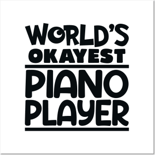 piano player Posters and Art